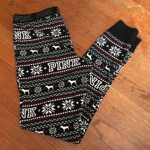 Pink Victoria’s Secret Sleep leggings